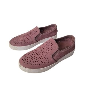 Vionic Kani Pink Perforated Slip On Sneakers Womens Size 6